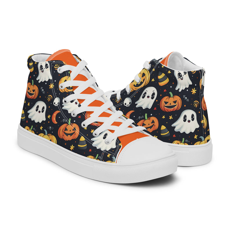 Halloween Dark High Top #264 - Top Down View | HA!LO Canvas Sneakers
