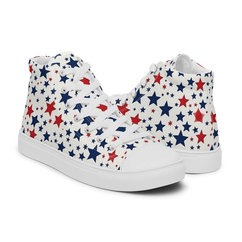 Navy Star High Top #354 - Top Down View | HA!LO Canvas Sneakers