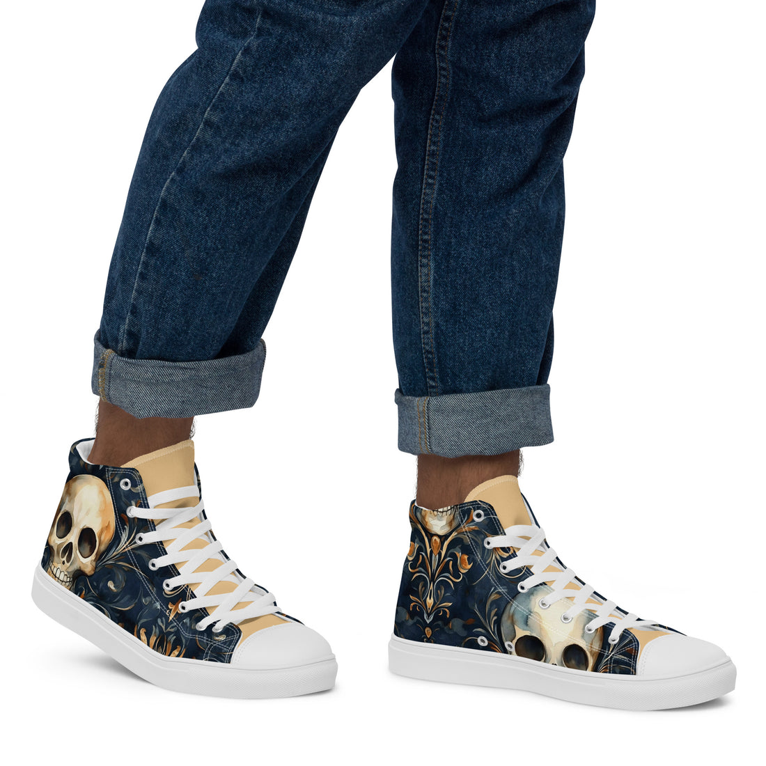 Men's Halloween High Top Sneakers 316 - ShipSneakers.com
