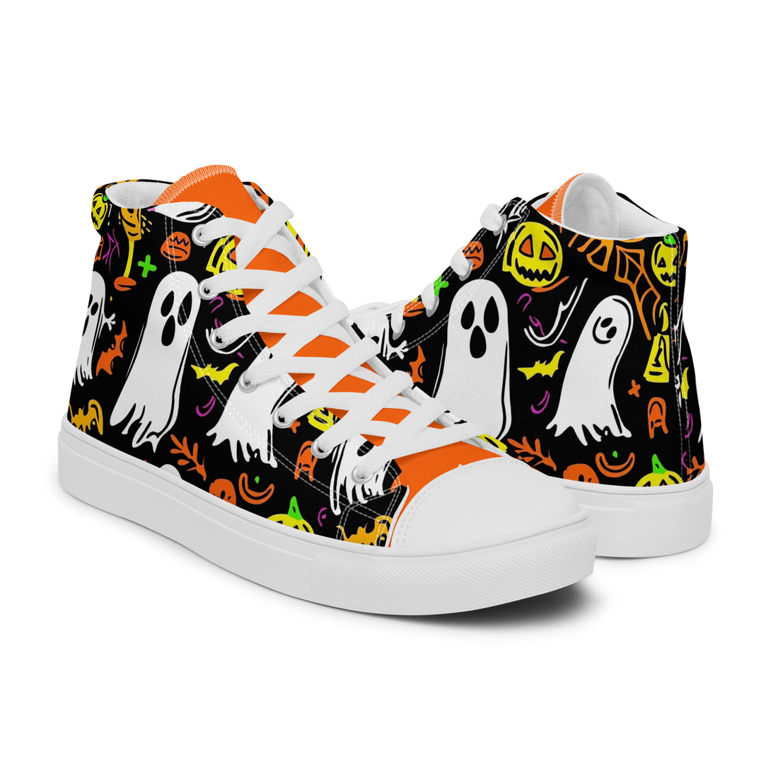 Men's Halloween Ghost Party High Tops 317 - ShipSneakers.com