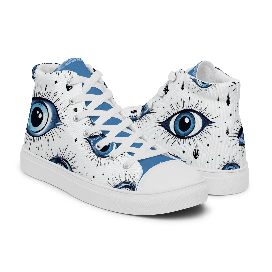 Men's Halloween Evil Eye High Tops 318 - ShipSneakers.com