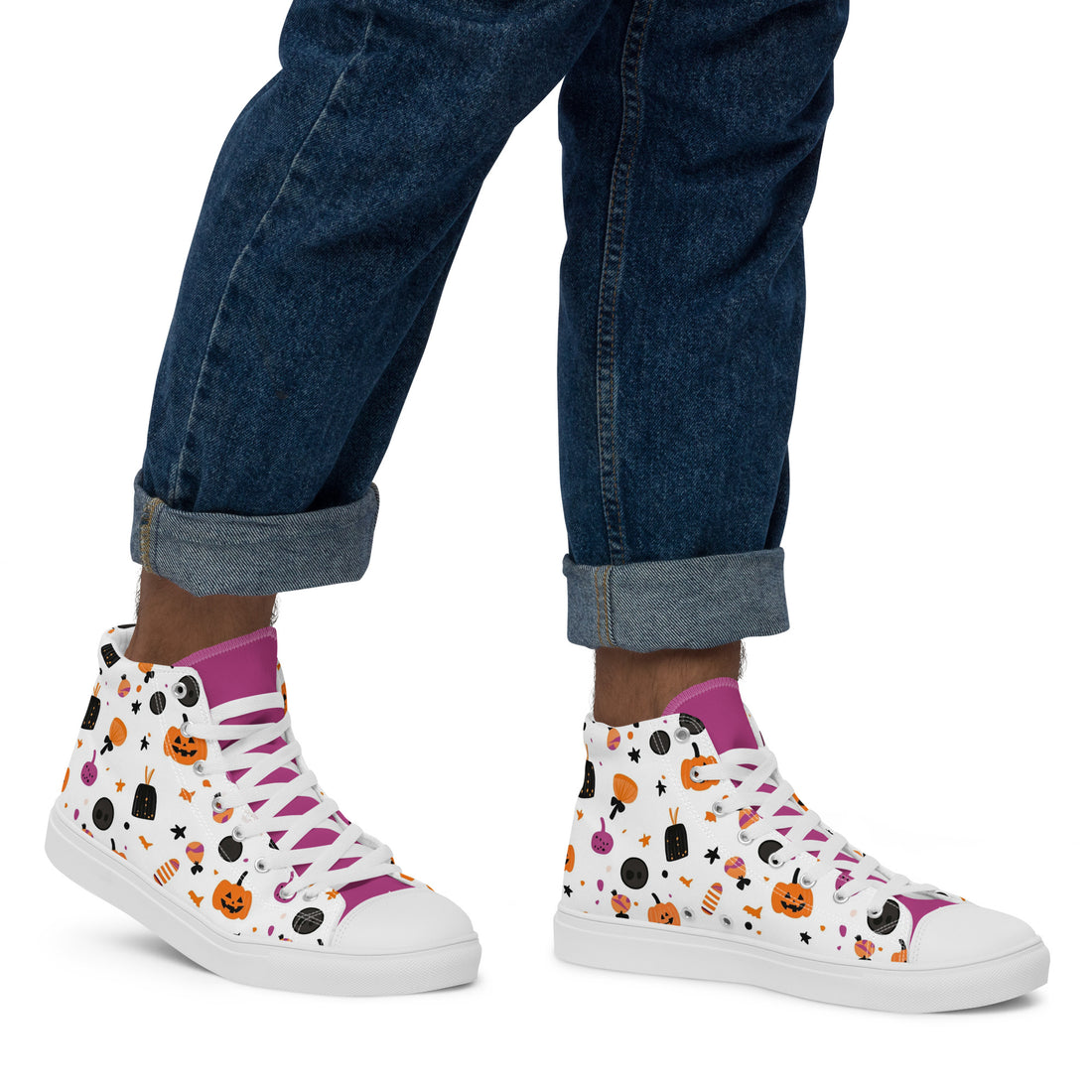 Men's Halloween High Top Sneakers 320 - ShipSneakers.com
