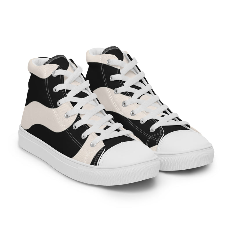 Classic Block High Top #22 - Front View | HA!LO Canvas Sneakers