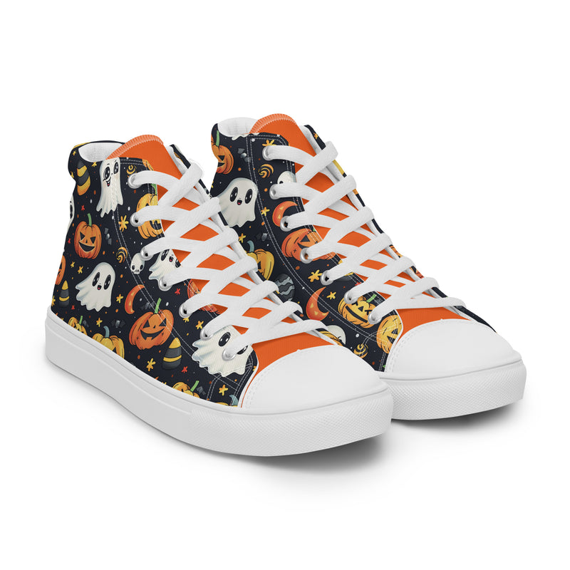 Halloween Dark High Top #264 - Front View | HA!LO Canvas Sneakers