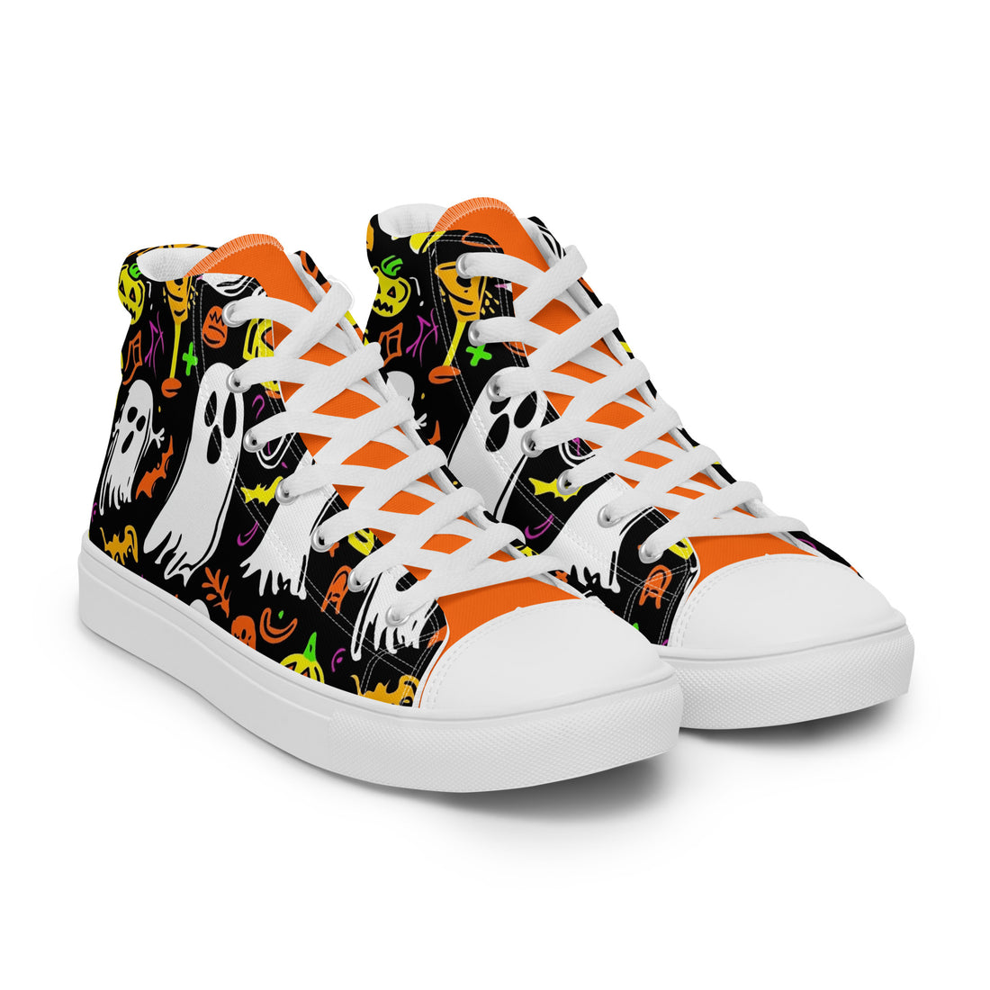 Men's Halloween Ghost Party High Tops 317 - ShipSneakers.com