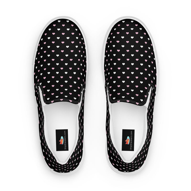 Black Star Dot Slip-On #66 - Sole Detail | HA!LO Canvas Sneakers