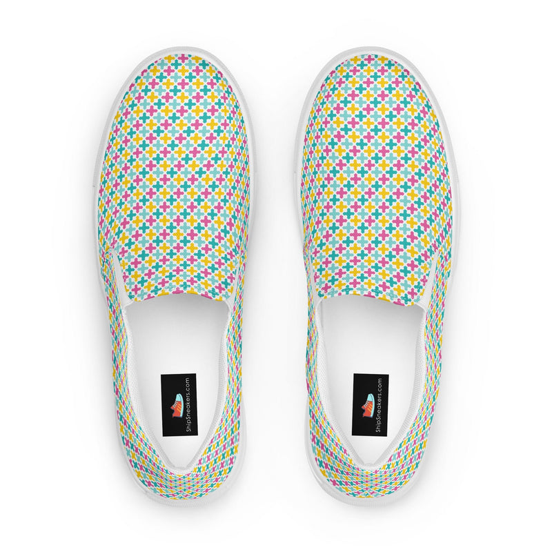 Green Pinstripe Slip-On #69 - Sole Detail | HA!LO Canvas Sneakers