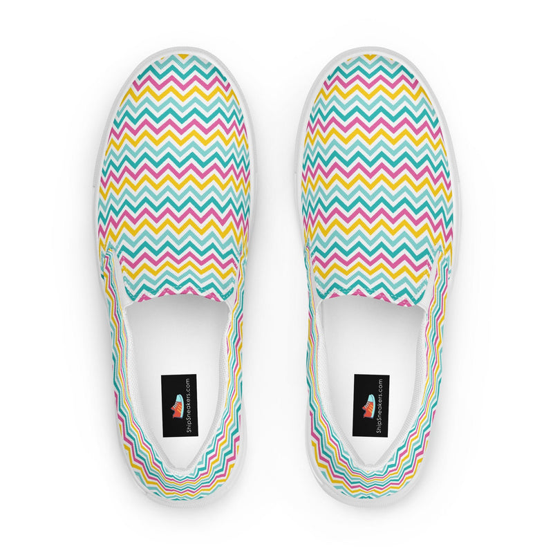 Rainbow Leopard Spot Slip-On #75 - Sole Detail | HA!LO Canvas Sneakers