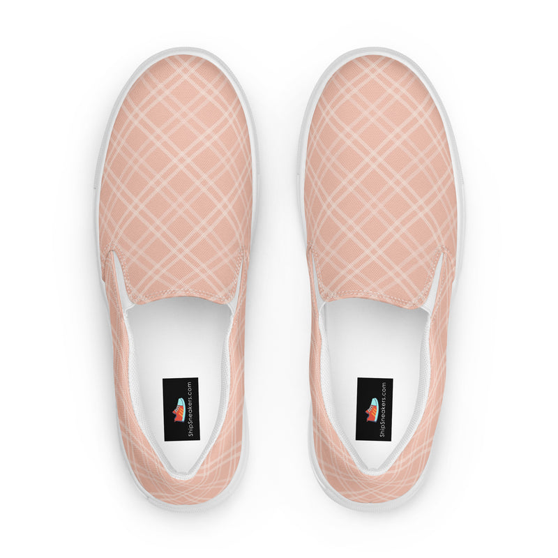 Peach Solid Slip-On #92 - Sole Detail | HA!LO Canvas Sneakers