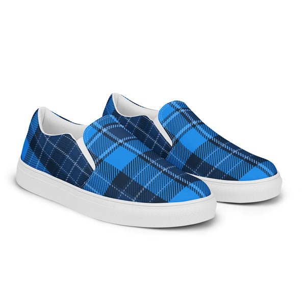 HA!LO Royal Blue Plaid Slip-On #88