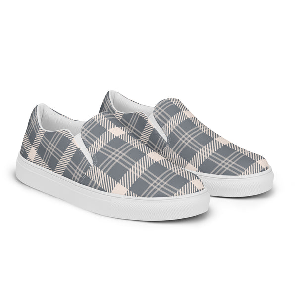 HA!LO Charcoal Plaid Slip-On #91