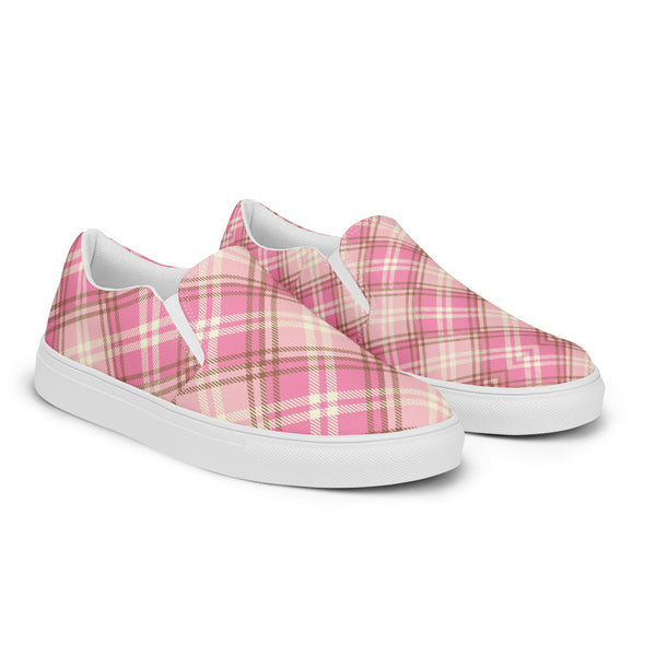 HA!LO Pink Plaid Slip-On #101