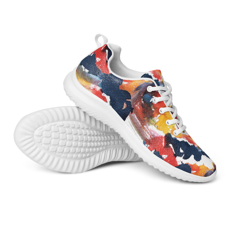 Abstract Paint Splash Athletic #12 - Canvas High Top Sneakers | HA!LO