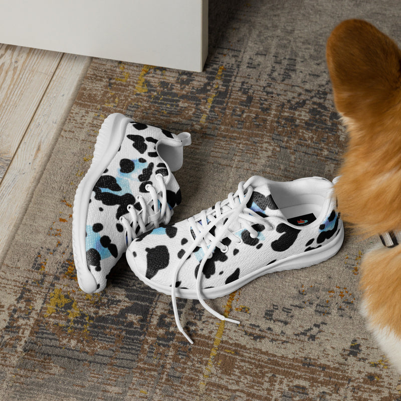 Cow Print Athletic #23 - Opposite Side | HA!LO Canvas Sneakers