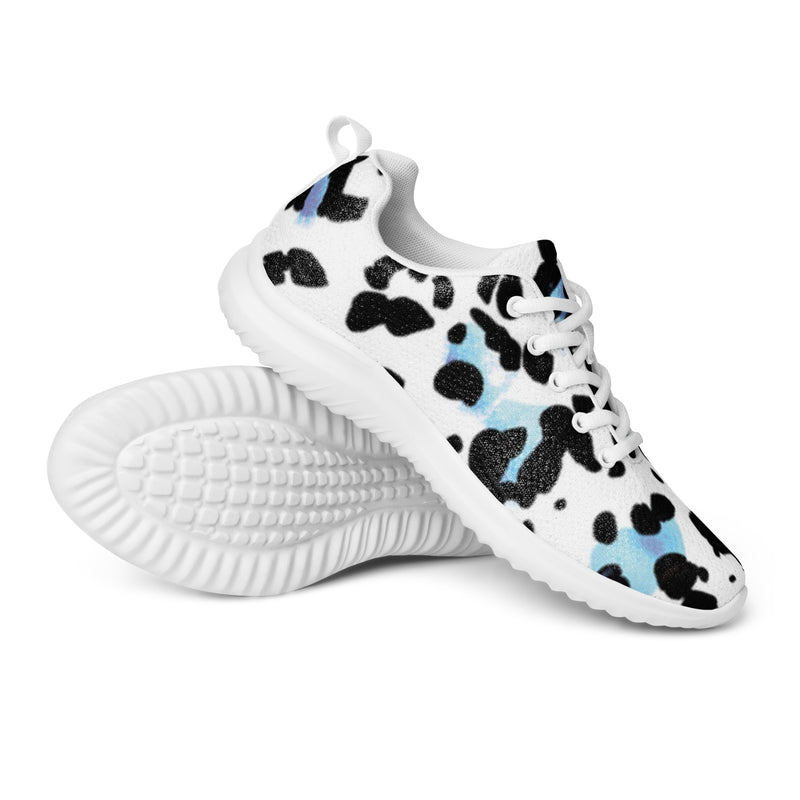 Cow Print Athletic #23 - Canvas High Top Sneakers | HA!LO