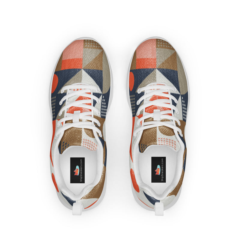 Patchwork Quilt Athletic #24 - Back View | HA!LO Canvas Sneakers