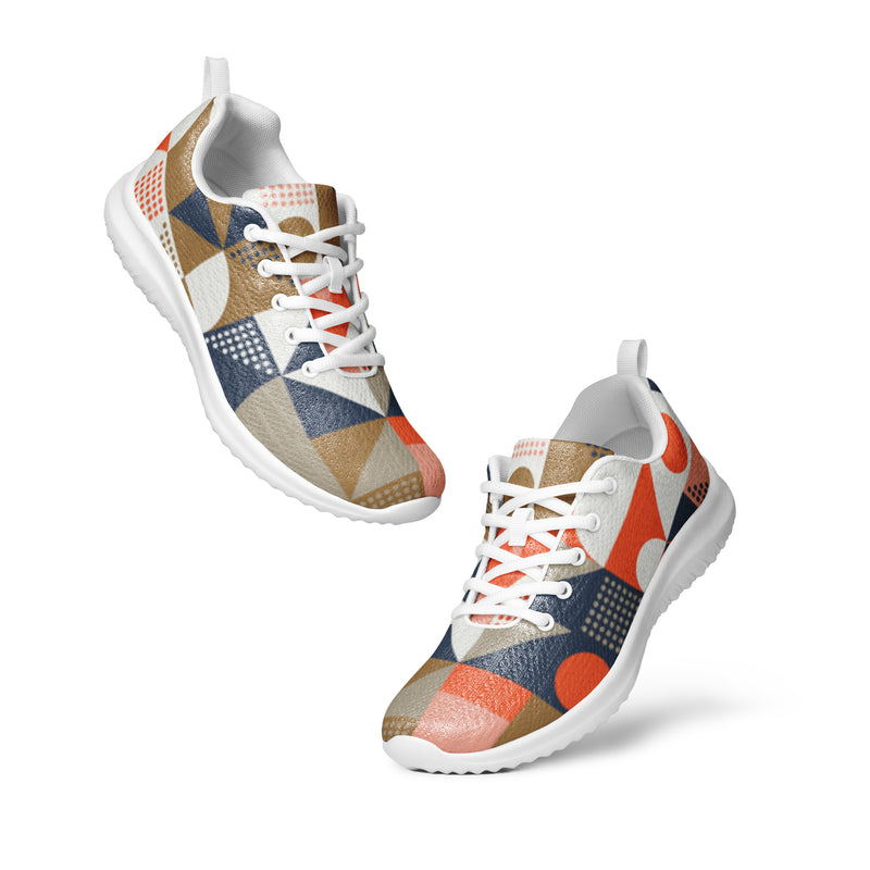 Patchwork Quilt Athletic #24 - Top Down View | HA!LO Canvas Sneakers