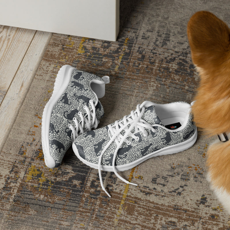 Gray Sage Floral Athletic #31 - Opposite Side | HA!LO Canvas Sneakers