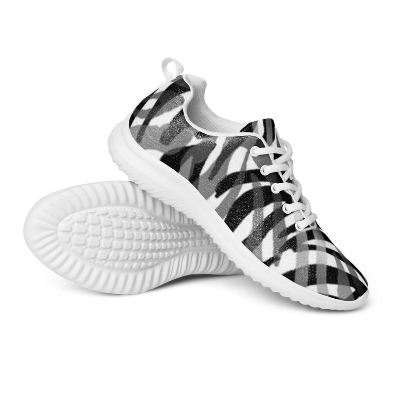 Zebra Stripe Athletic #32 - Canvas High Top Sneakers | HA!LO