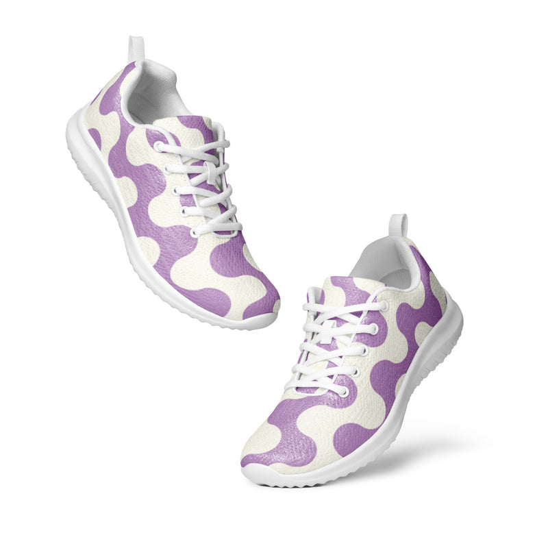 Purple Wave Athletic #9 - Top Down View | HA!LO Canvas Sneakers