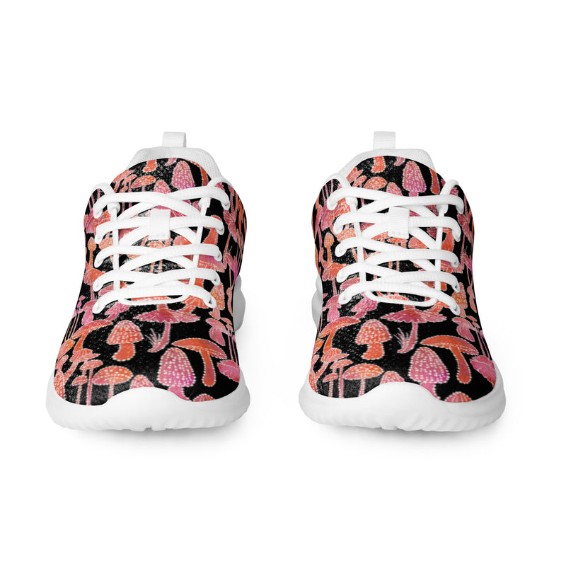 Pink Leopard Camo Athletic #27 - Front View | HA!LO Canvas Sneakers