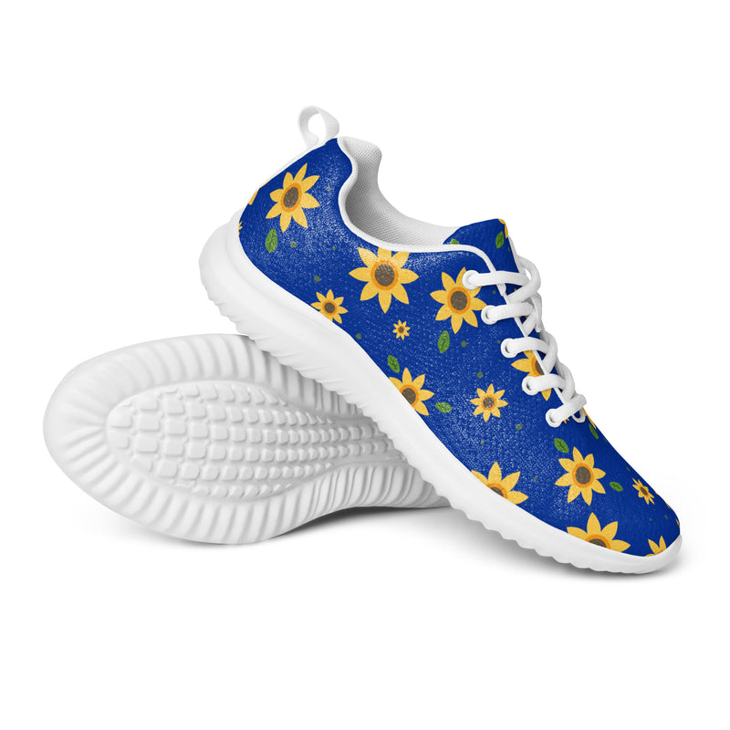 Blue Sunflower Athletic #28 - Canvas High Top Sneakers | HA!LO