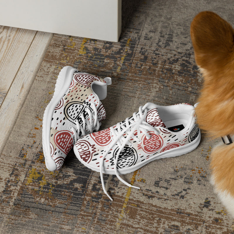 Boho Paisley Circle Athletic #33 - Opposite Side | HA!LO Canvas Sneakers