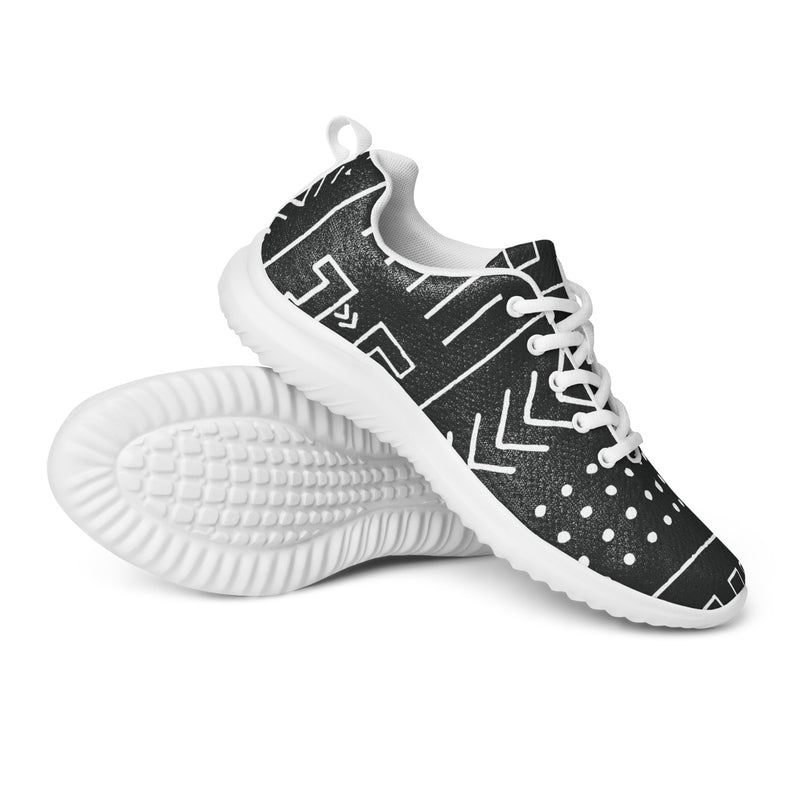 Black Tribal Arrow Athletic #38 - Canvas High Top Sneakers | HA!LO