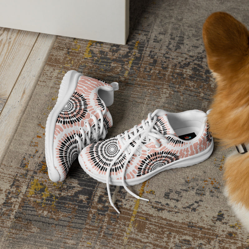 Boho Sun Medallion Athletic #39 - Opposite Side | HA!LO Canvas Sneakers