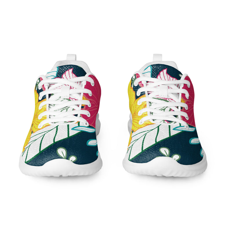 Yellow Sunflower Athletic #42 - Front View | HA!LO Canvas Sneakers
