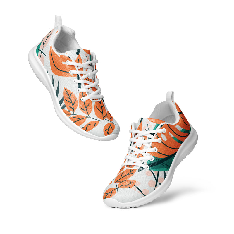 Autumn Leaf Botanical Athletic #46 - Top Down View | HA!LO Canvas Sneakers