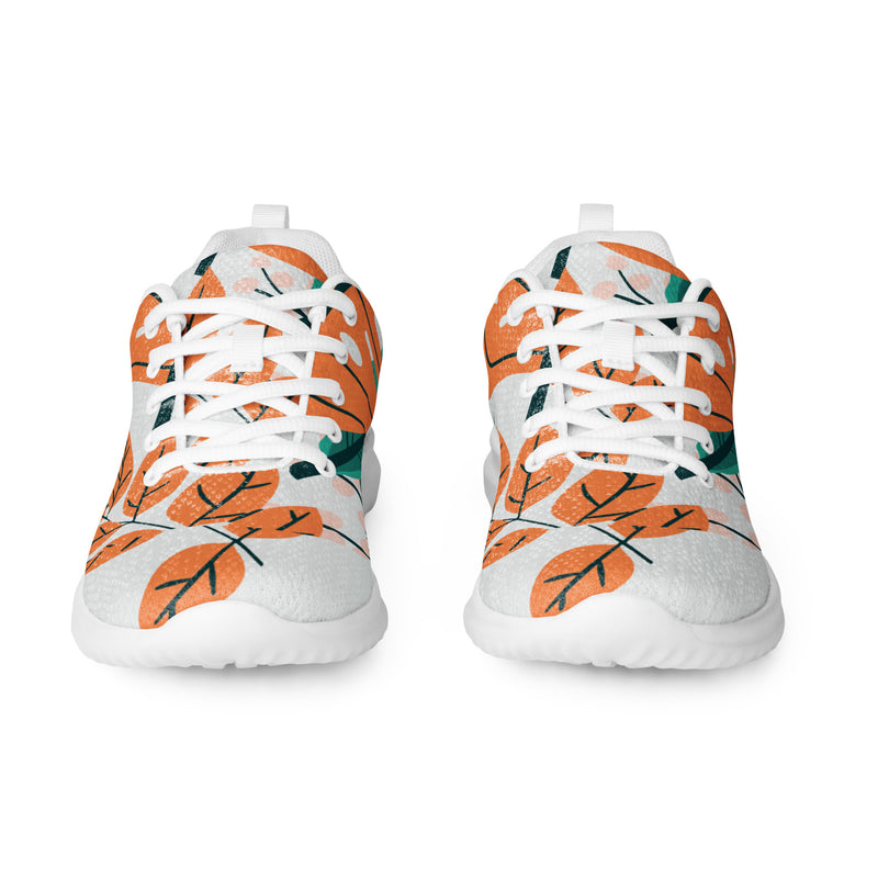 Autumn Leaf Botanical Athletic #46 - Front View | HA!LO Canvas Sneakers