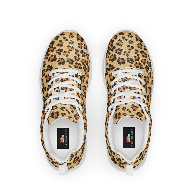 Leopard Classic Athletic #53 - Back View | HA!LO Canvas Sneakers