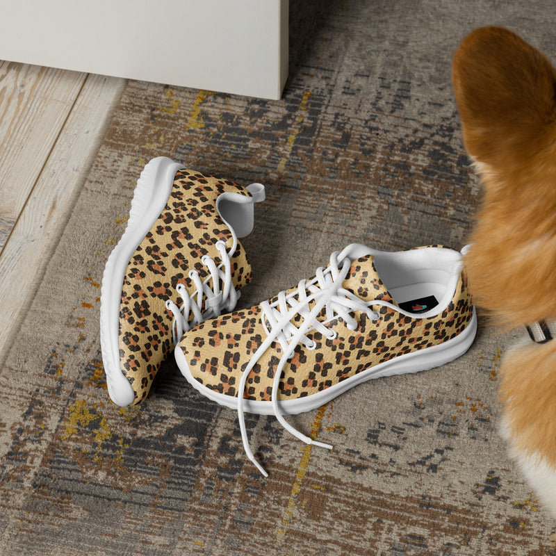 Leopard Classic Athletic #53 - Opposite Side | HA!LO Canvas Sneakers