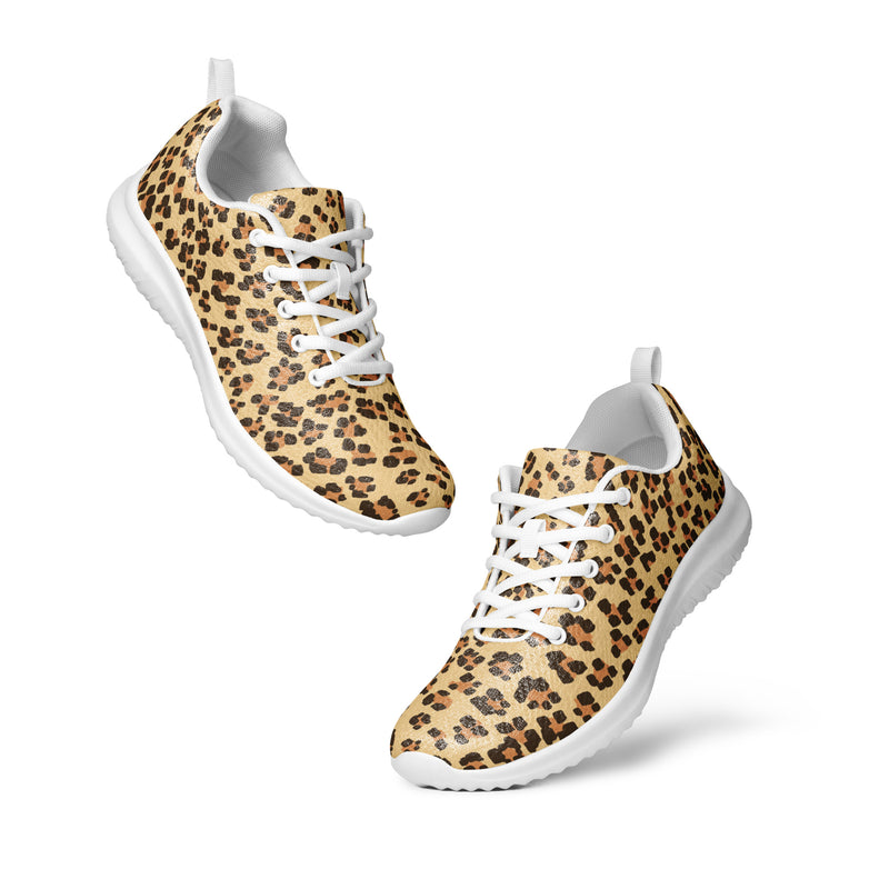 Leopard Classic Athletic #53 - Top Down View | HA!LO Canvas Sneakers