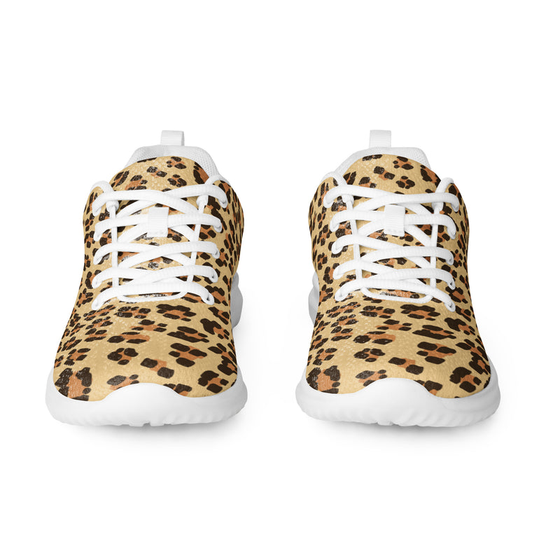 Leopard Classic Athletic #53 - Front View | HA!LO Canvas Sneakers