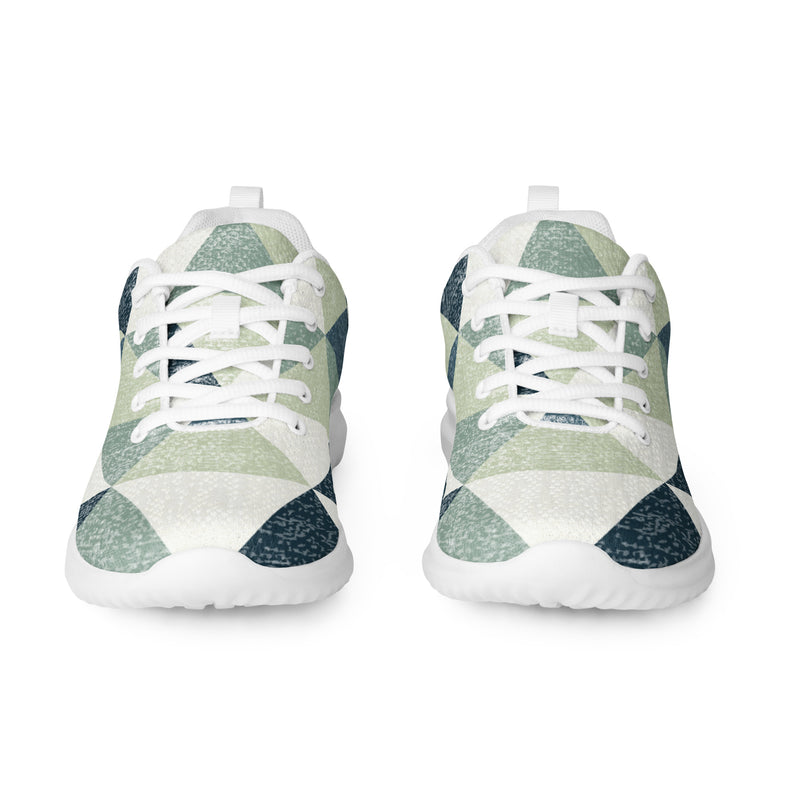 Geometric Triangle Athletic #40 - Front View | HA!LO Canvas Sneakers