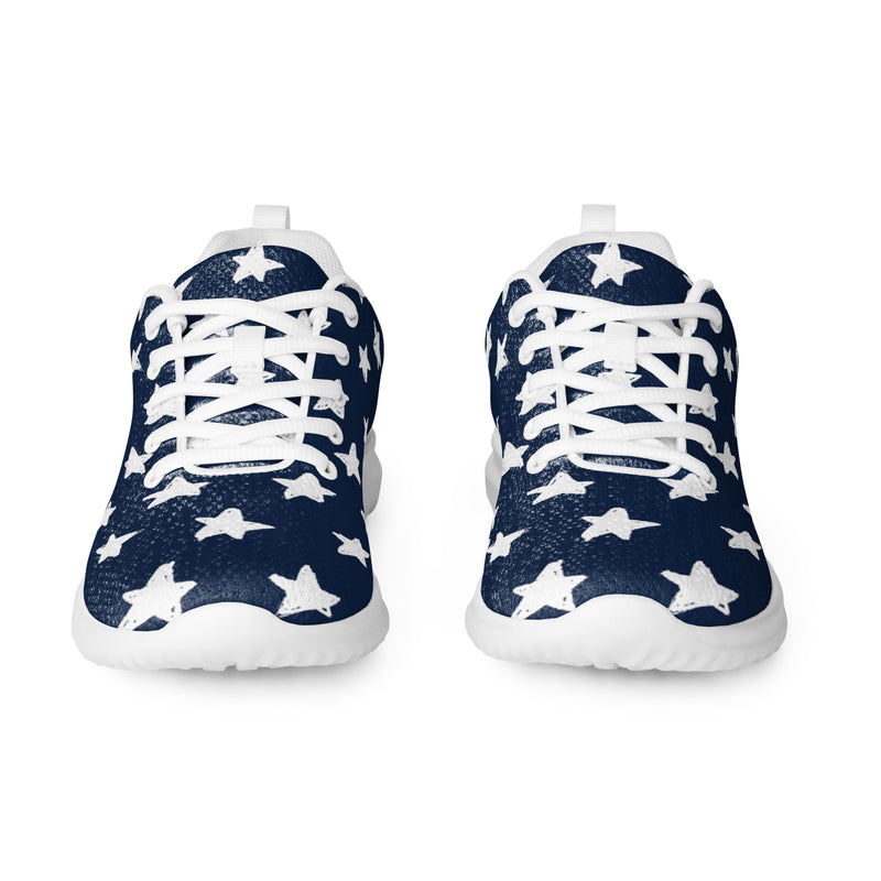 Navy Star Athletic #83 - Front View | HA!LO Canvas Sneakers