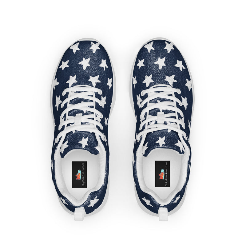 Navy Star Athletic #83 - Back View | HA!LO Canvas Sneakers