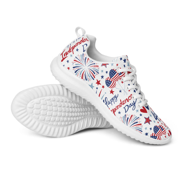 HA!LO Firework Doodle — Women's Canvas Athletic Sneaker
