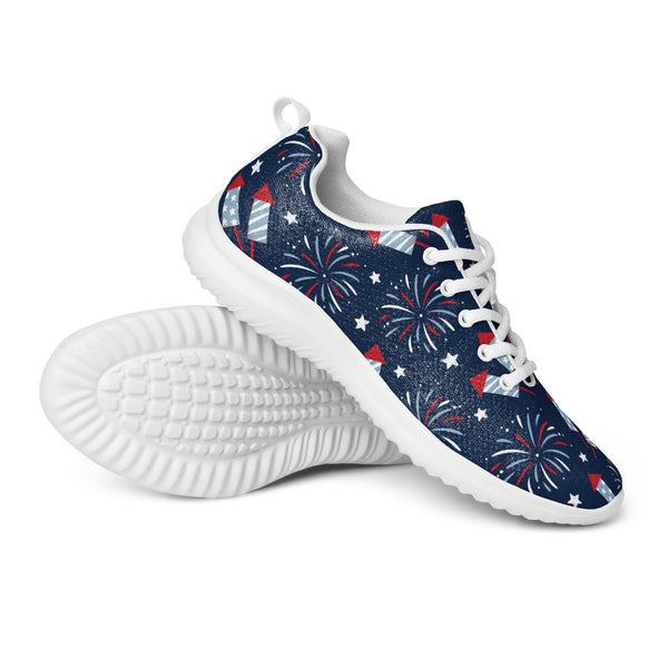 HA!LO Navy Firework — Women's Canvas Athletic Sneaker