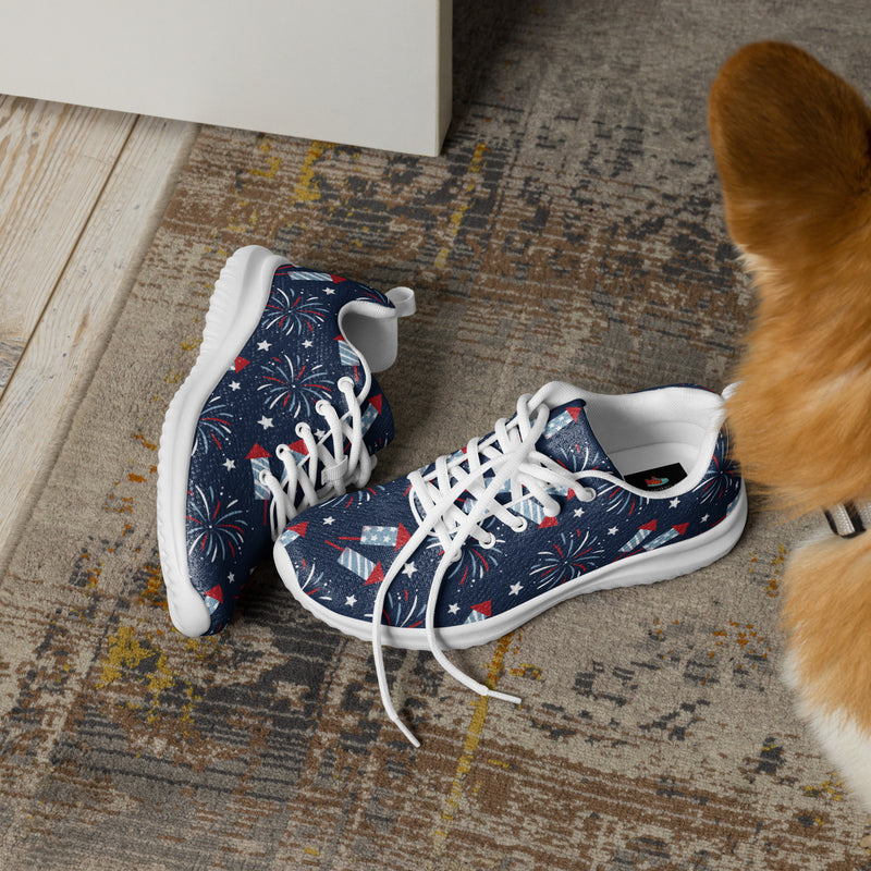 Navy Firework Athletic #85 - Opposite Side | HA!LO Canvas Sneakers