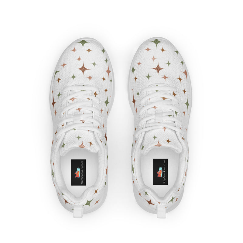 Cross Stitch Star Athletic #105 - Back View | HA!LO Canvas Sneakers