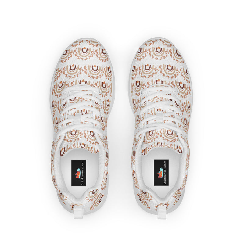 Pink Scallop Athletic #108 - Back View | HA!LO Canvas Sneakers