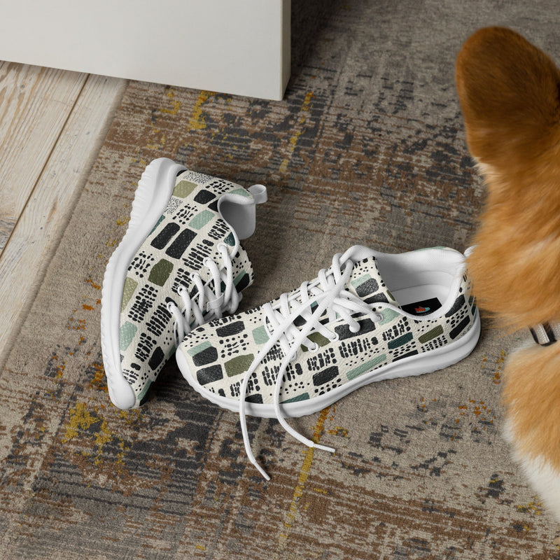 Sage Patchwork Athletic #111 - Opposite Side | HA!LO Canvas Sneakers