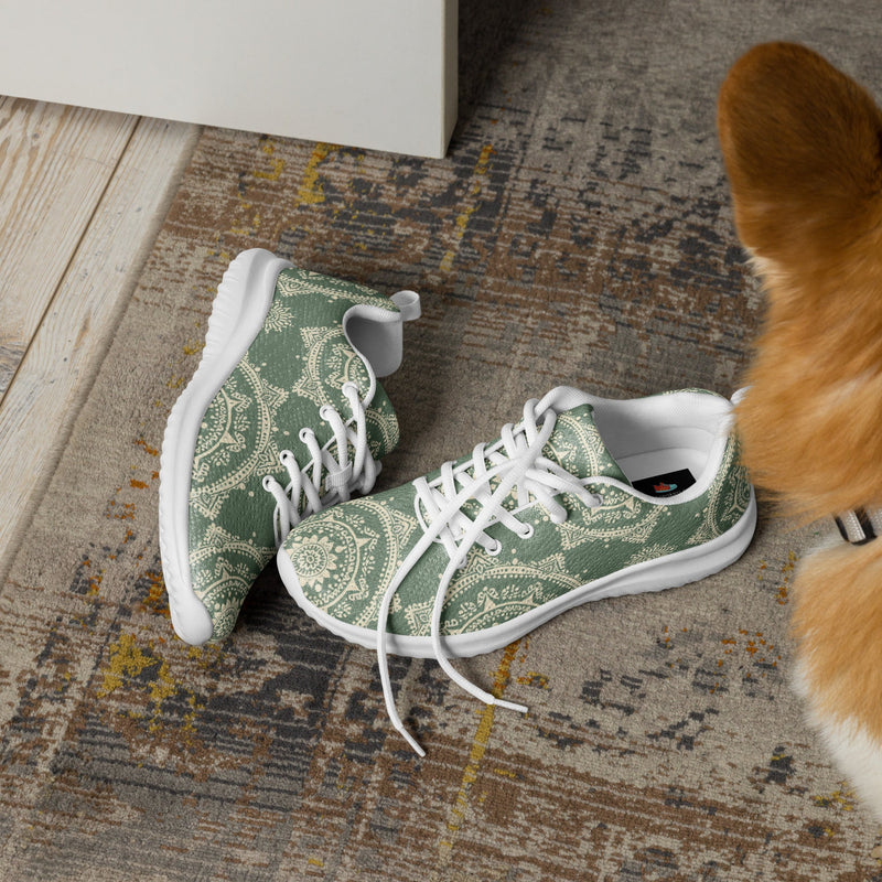 Green Botanical Athletic #115 - Opposite Side | HA!LO Canvas Sneakers