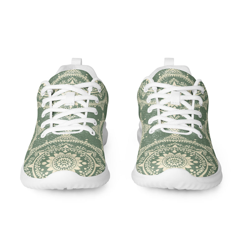 Green Botanical Athletic #115 - Front View | HA!LO Canvas Sneakers