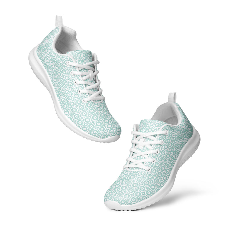 Mint Tiny Dot Athletic #131 - Top Down View | HA!LO Canvas Sneakers