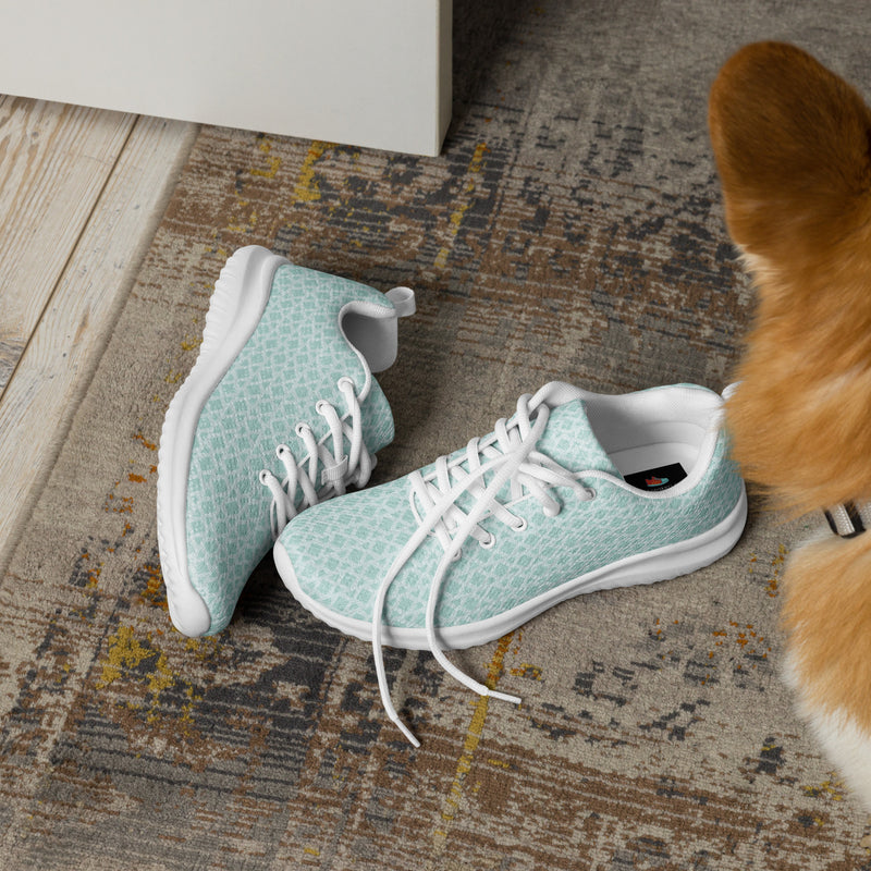 Seafoam Dot Athletic #136 - Opposite Side | HA!LO Canvas Sneakers
