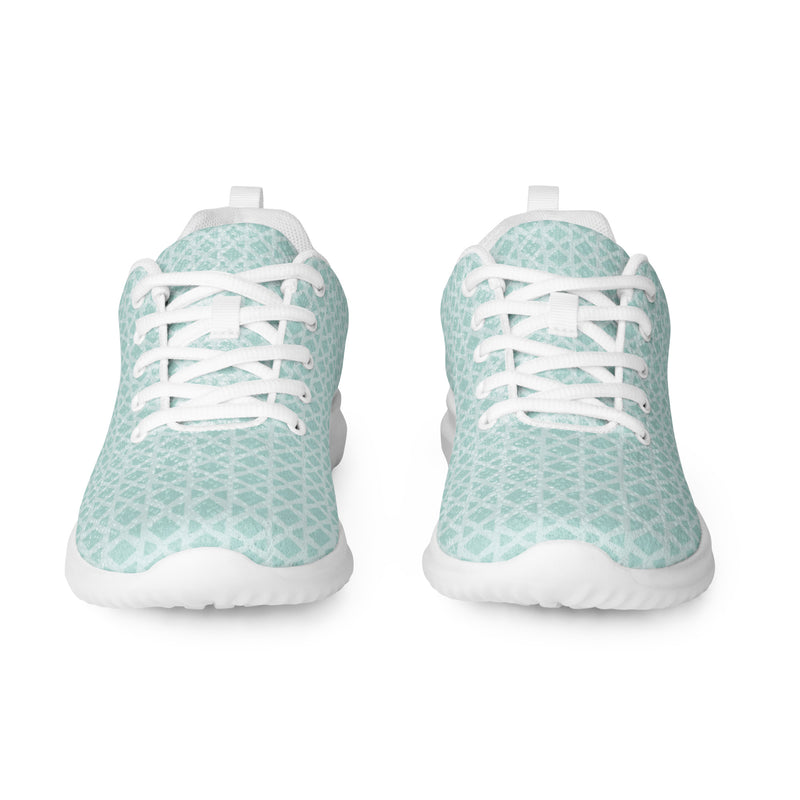 Seafoam Dot Athletic #136 - Front View | HA!LO Canvas Sneakers